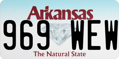 AR license plate 969WEW