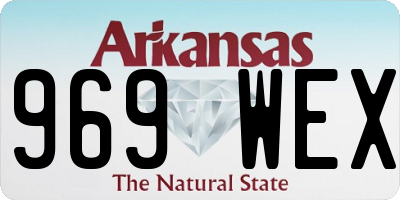 AR license plate 969WEX