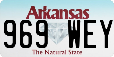 AR license plate 969WEY