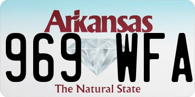 AR license plate 969WFA