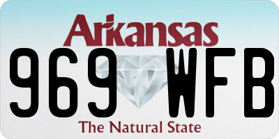 AR license plate 969WFB