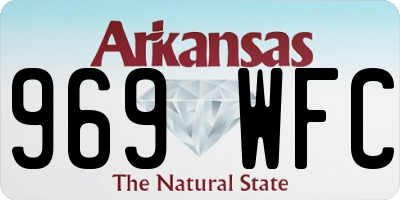 AR license plate 969WFC