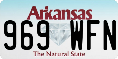 AR license plate 969WFN