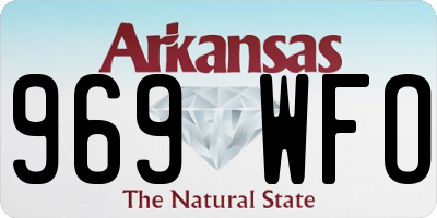 AR license plate 969WFO