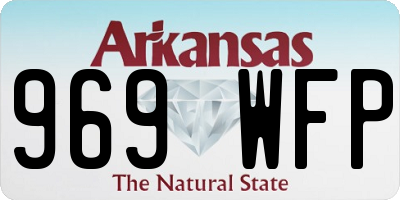 AR license plate 969WFP