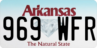 AR license plate 969WFR