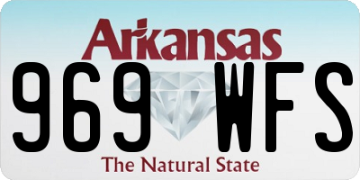 AR license plate 969WFS