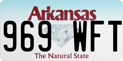 AR license plate 969WFT