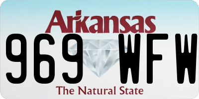 AR license plate 969WFW