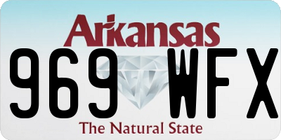 AR license plate 969WFX