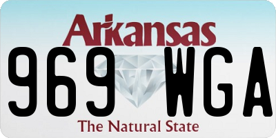 AR license plate 969WGA