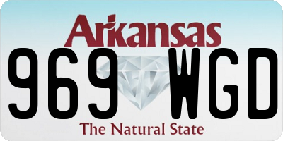 AR license plate 969WGD