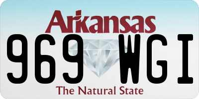 AR license plate 969WGI