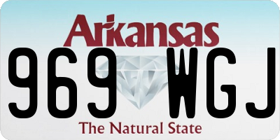 AR license plate 969WGJ