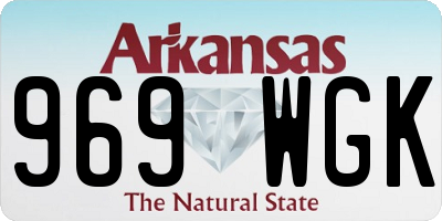 AR license plate 969WGK