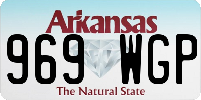 AR license plate 969WGP