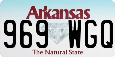 AR license plate 969WGQ