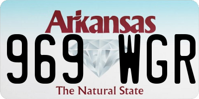 AR license plate 969WGR