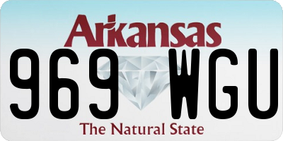 AR license plate 969WGU