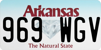 AR license plate 969WGV
