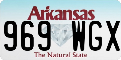 AR license plate 969WGX