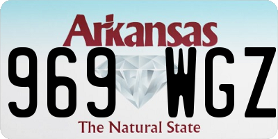 AR license plate 969WGZ
