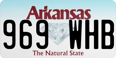 AR license plate 969WHB