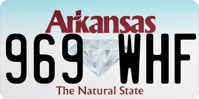 AR license plate 969WHF