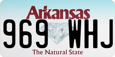 AR license plate 969WHJ