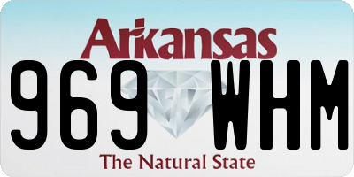 AR license plate 969WHM