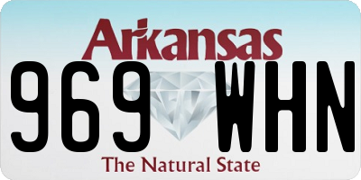 AR license plate 969WHN