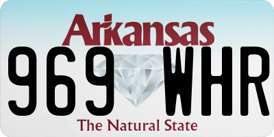 AR license plate 969WHR