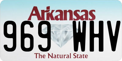 AR license plate 969WHV