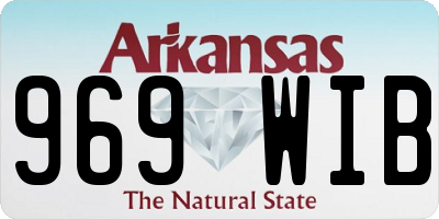 AR license plate 969WIB