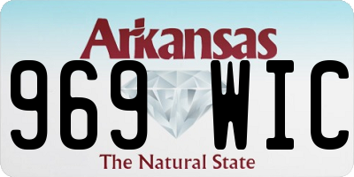 AR license plate 969WIC
