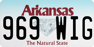 AR license plate 969WIG