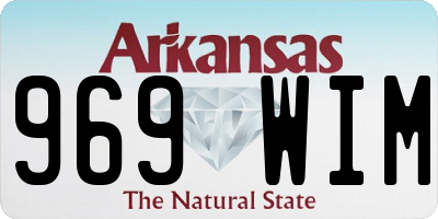 AR license plate 969WIM