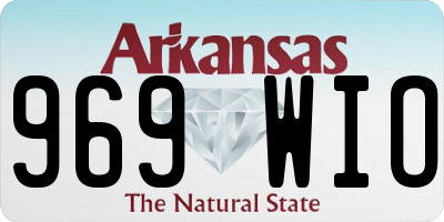 AR license plate 969WIO