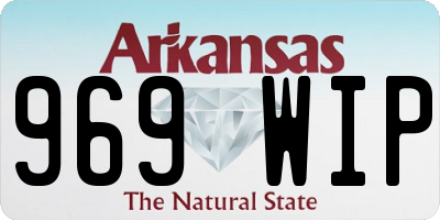 AR license plate 969WIP