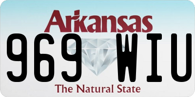 AR license plate 969WIU
