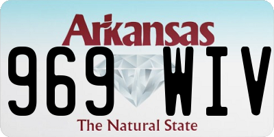 AR license plate 969WIV