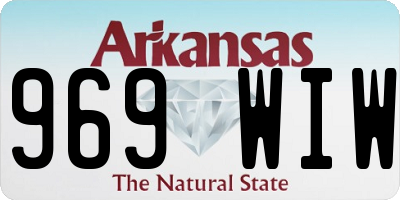 AR license plate 969WIW