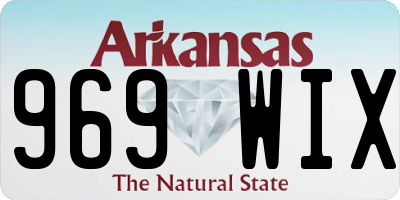AR license plate 969WIX