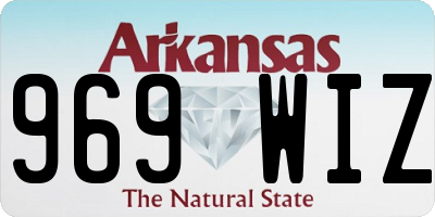 AR license plate 969WIZ