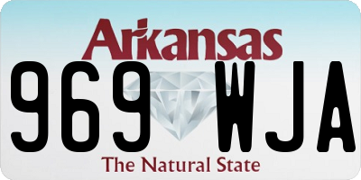 AR license plate 969WJA