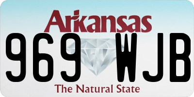 AR license plate 969WJB