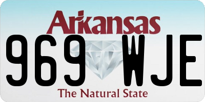 AR license plate 969WJE