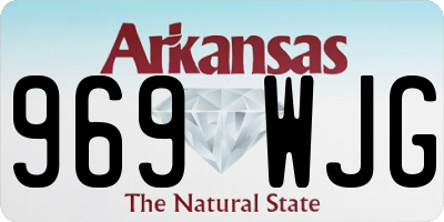 AR license plate 969WJG