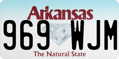 AR license plate 969WJM