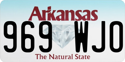 AR license plate 969WJO